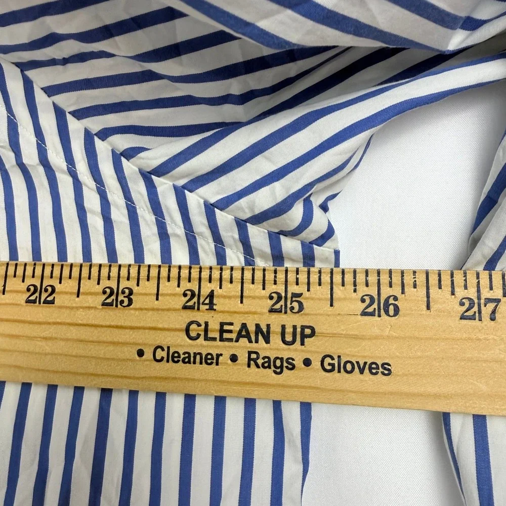 Ralph Lauren Button Down Shirt Mens XL Blue White Stripe Preppy Old Money Ivy